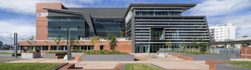 Modern commercial building exterior