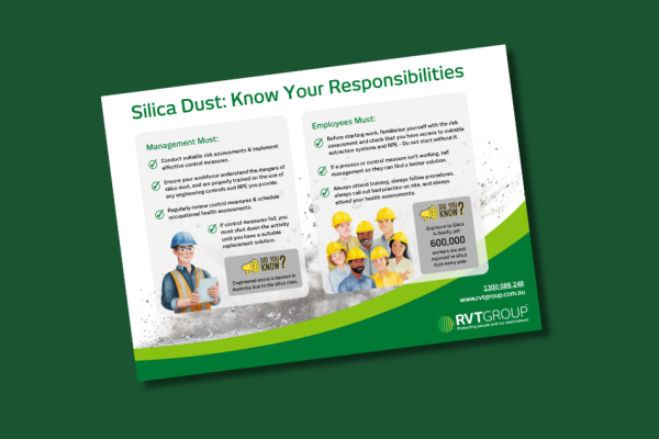 Silica Dust: Know Your Responsibilities