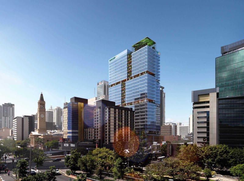 Artist's impression of the new Suncorp tower in Brisbane
